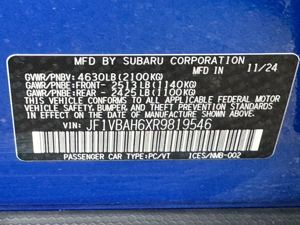 2024 Subaru WRX Premium