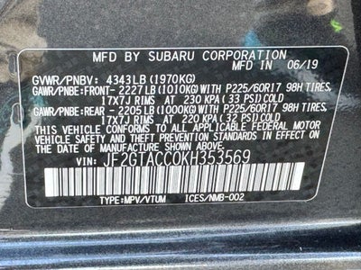 2019 Subaru Crosstrek 2.0i Premium