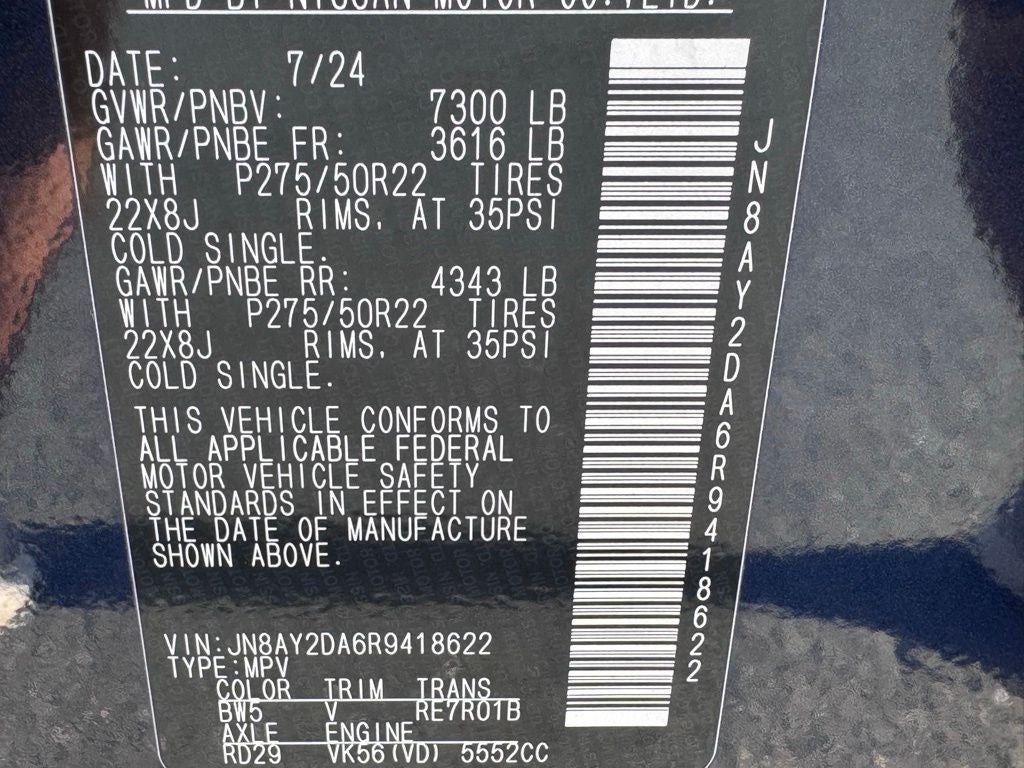 2024 Nissan Armada Platinum