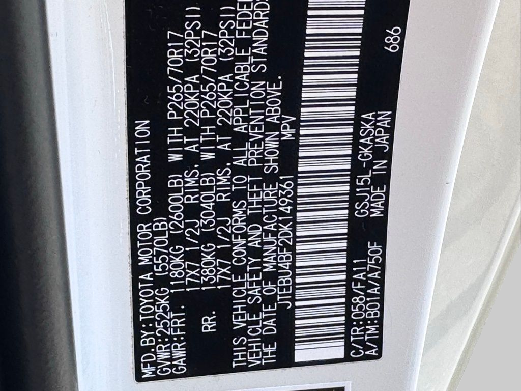 2013 Toyota FJ Cruiser Base