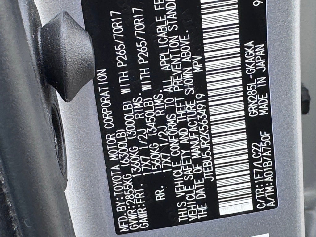 2019 Toyota 4Runner TRD Off-Road Premium