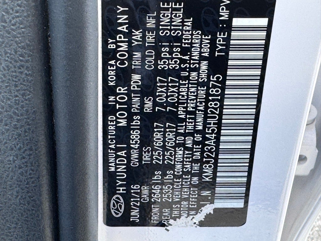 2017 Hyundai Tucson SE