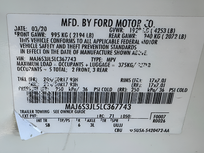 2020 Ford EcoSport SES