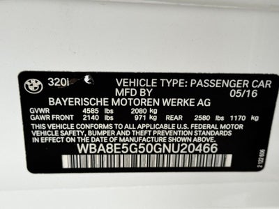 2016 BMW 3 Series 320i xDrive