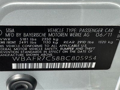 2011 BMW 5 Series 535i