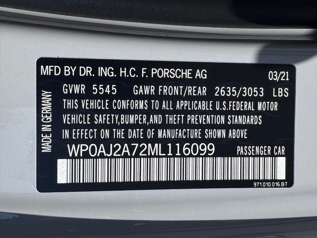2021 Porsche Panamera Base